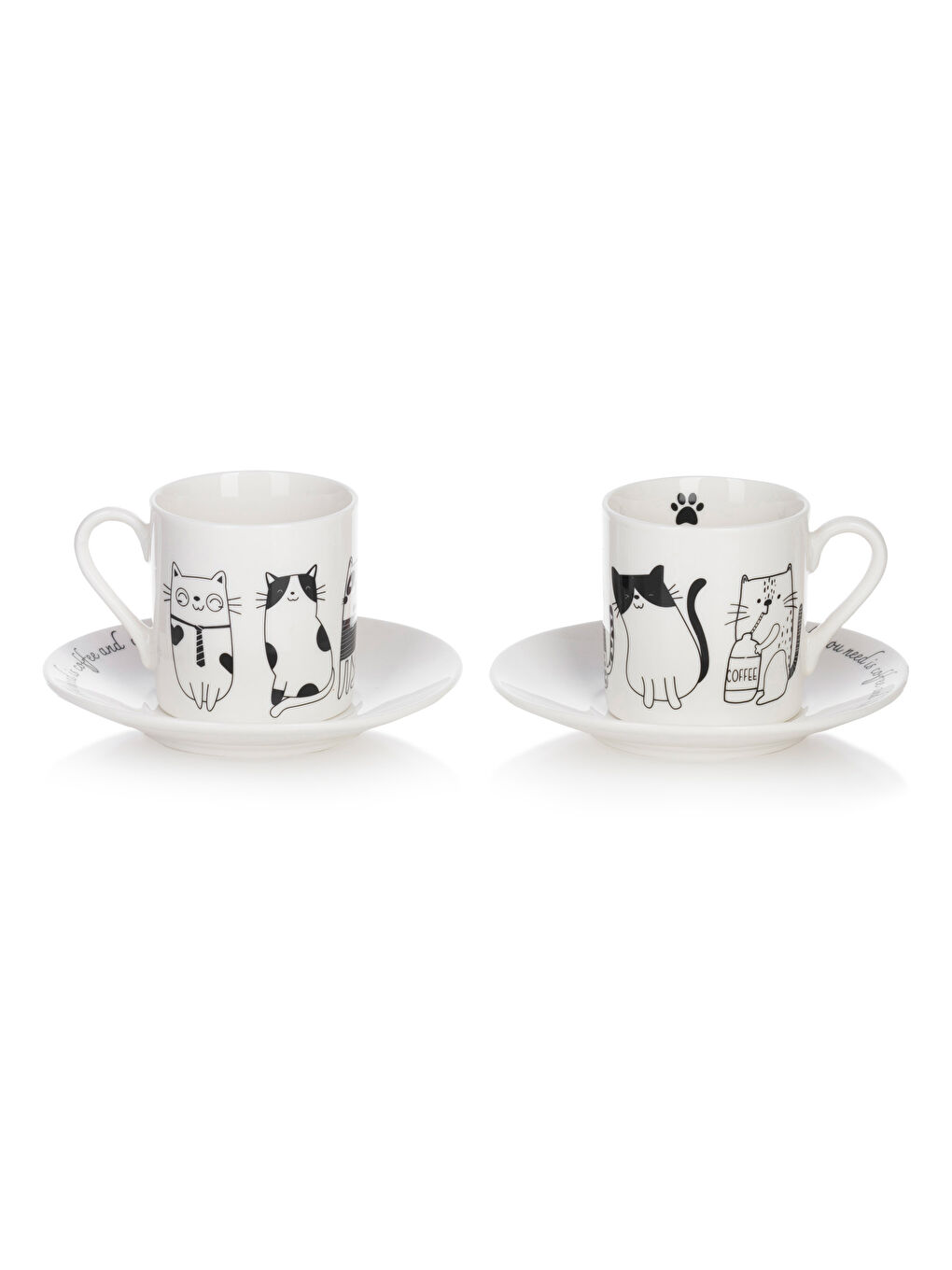 2-Person Porcelain Coffee Cup Set 90 ml -S4BI28Z8-LQJ