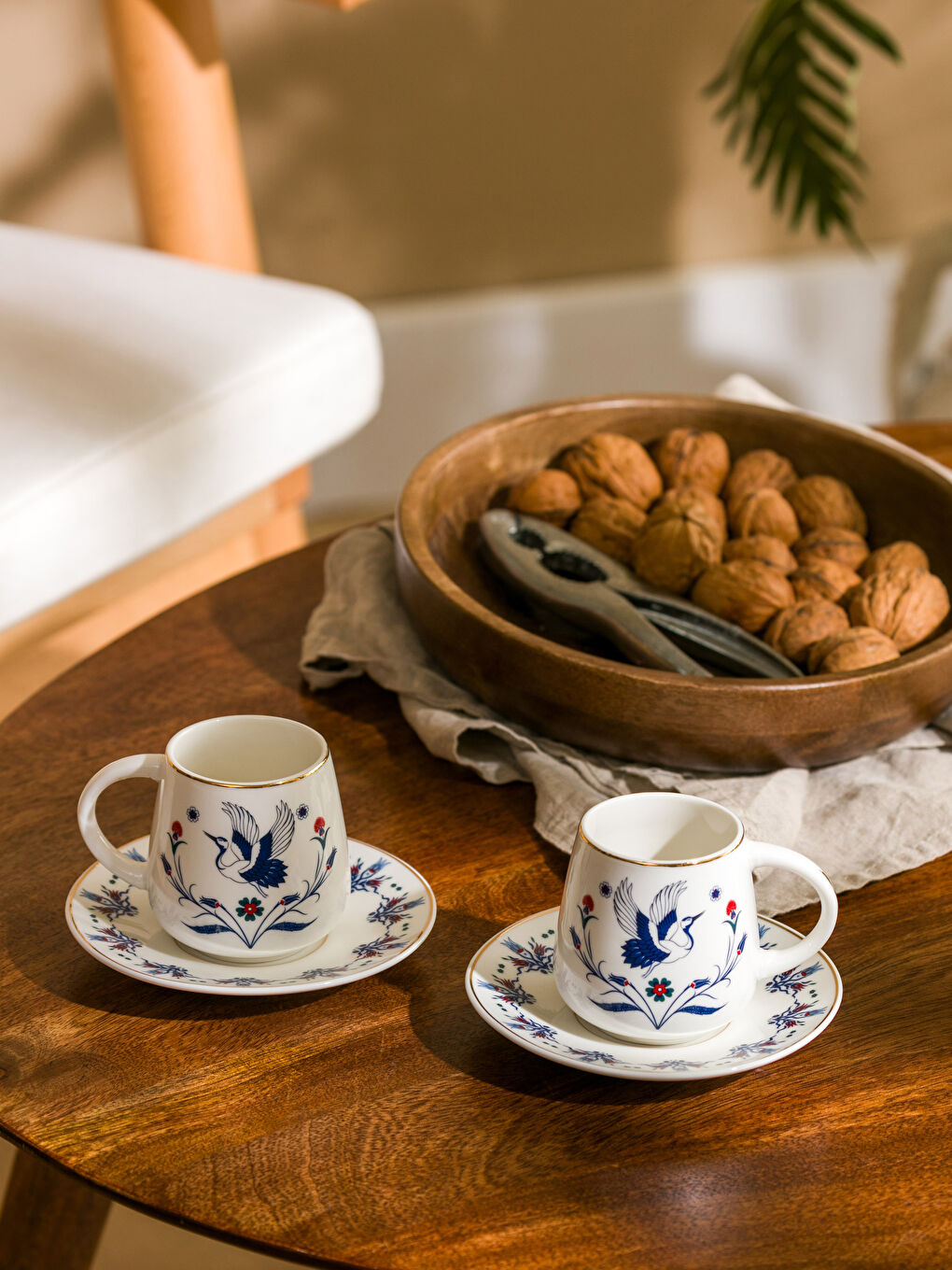 LCW HOME Mavi 2 Kişilik Porselen Kahve Fincan Takımı 90 ml