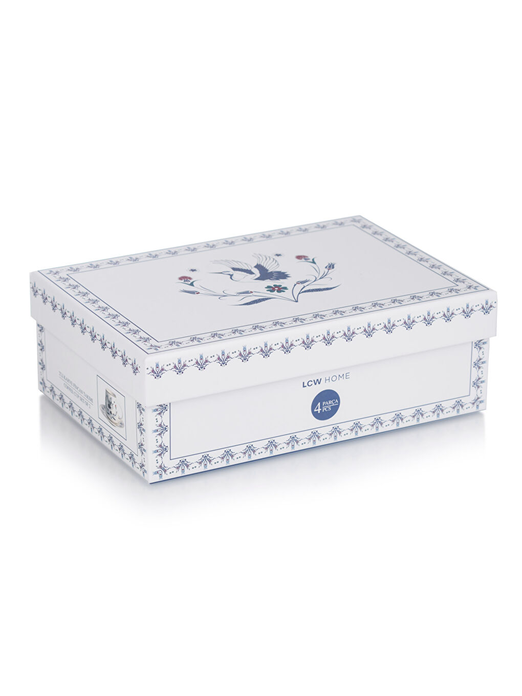 LCW HOME Mavi 2 Kişilik Porselen Kahve Fincan Takımı 90 ml - 3