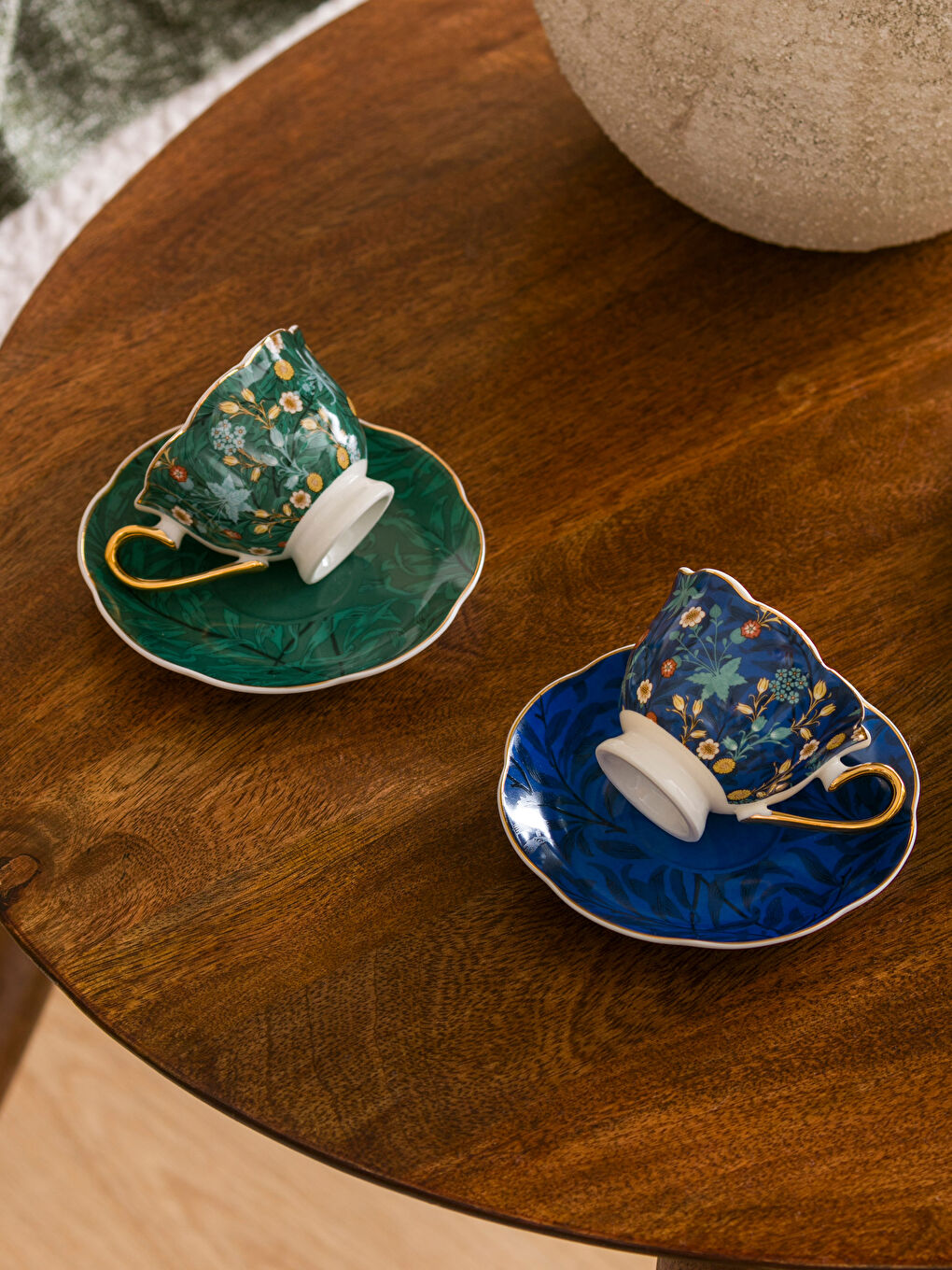 Karışık 2 Kişilik Porselen Kahve Fincan Takımı 90 ml-2