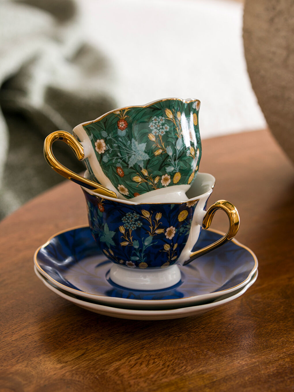 Karışık 2 Kişilik Porselen Kahve Fincan Takımı 90 ml-3