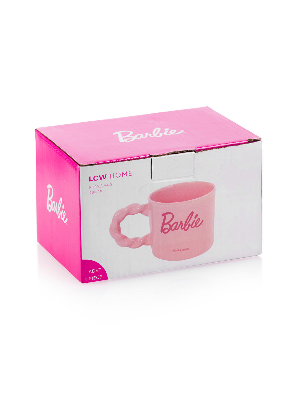 Pembe Barbie Baskılı Porselen Kupa 240 ml-3