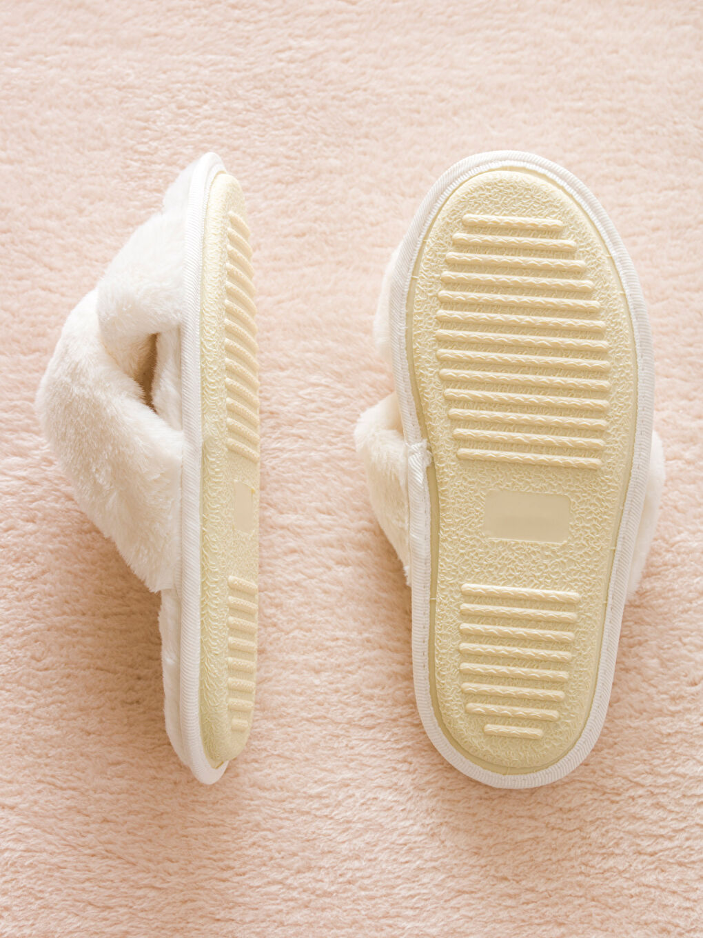 Flat Plush Women's House Slippers -S4BS61Z8-DCS