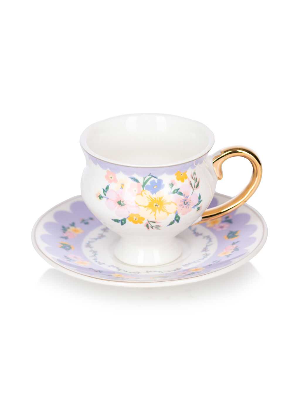 Karışık 2 Kişilik Porselen Kahve Fincan Takımı 80 ml-4