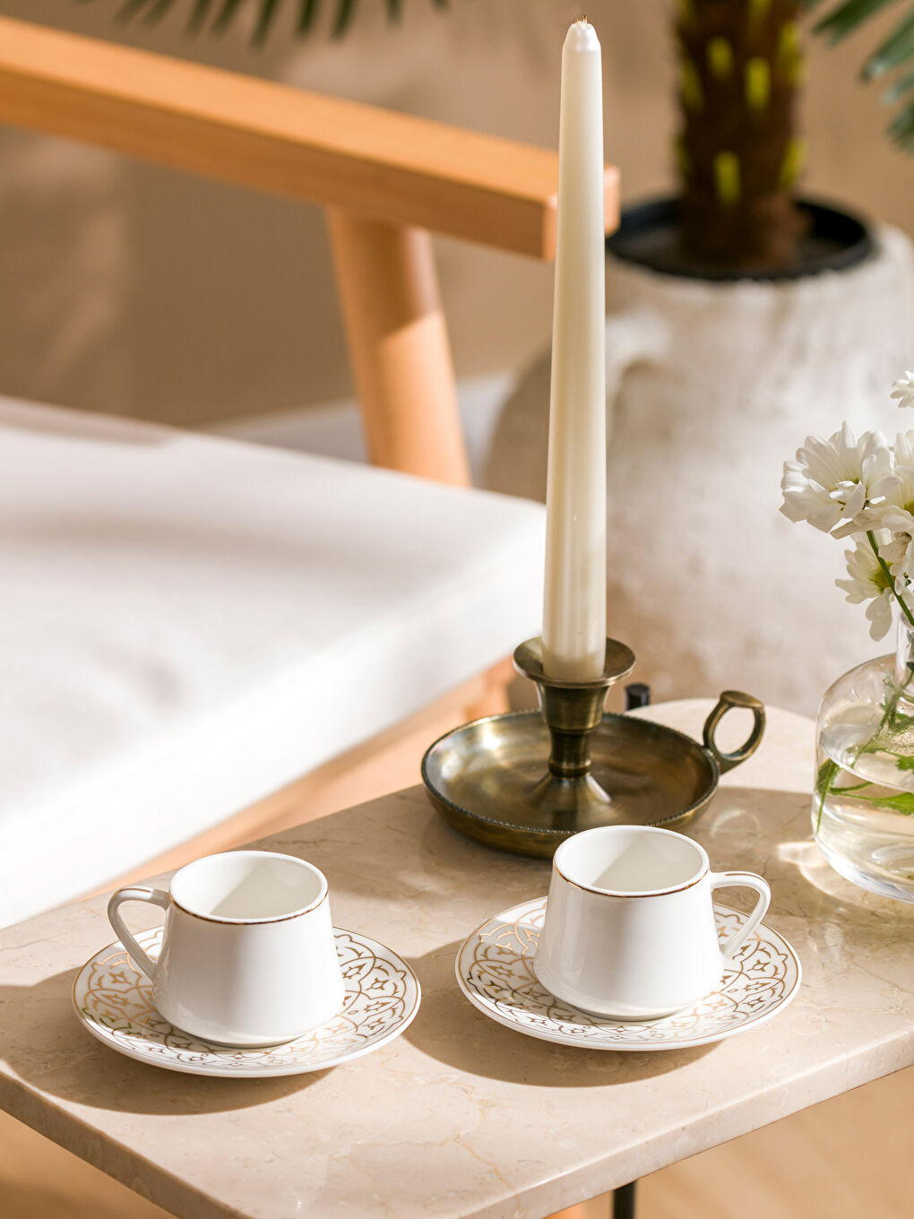 2-Person Porcelain Coffee Cup Set 90 ml -S4BV26Z8-LUL