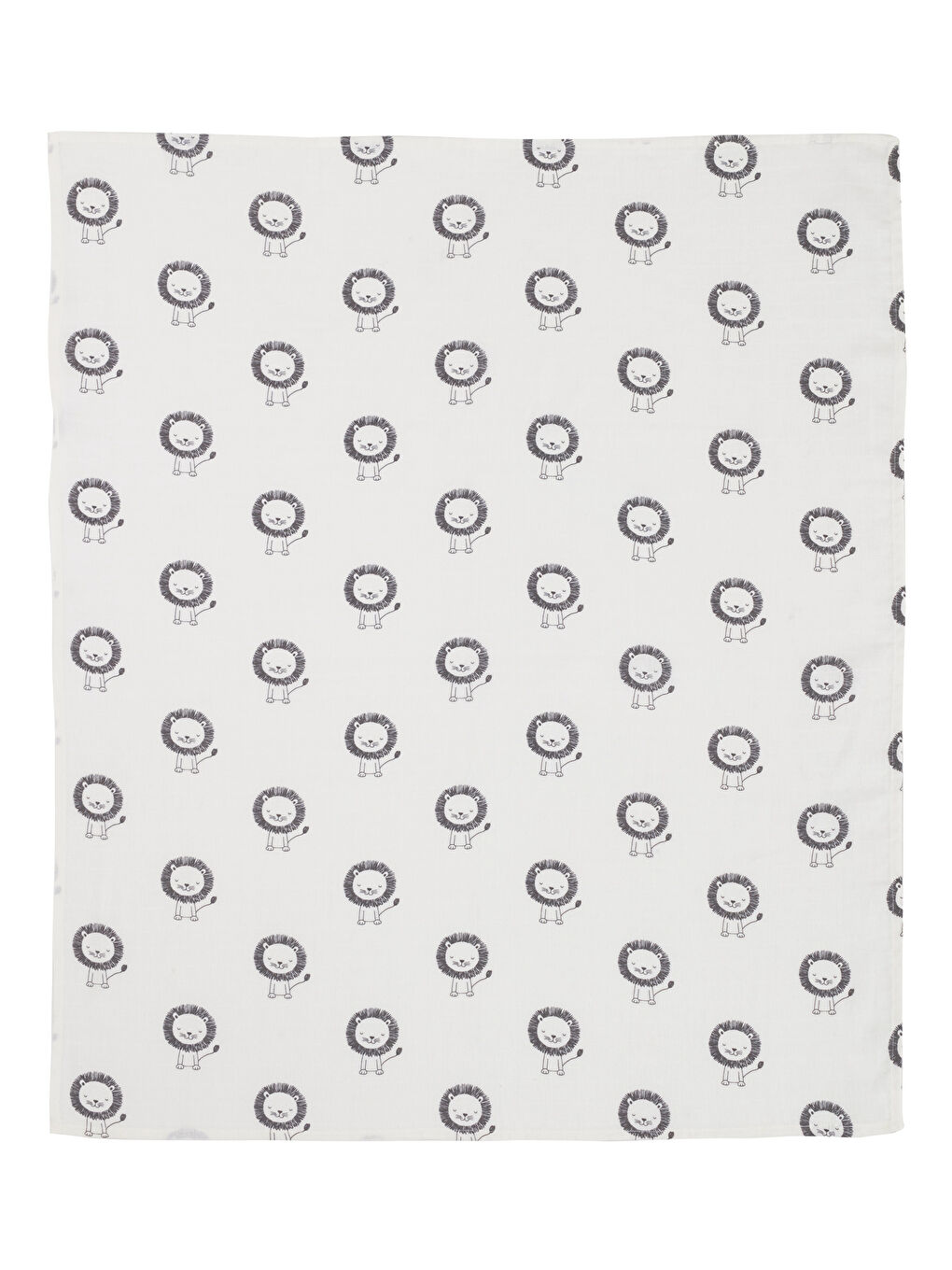 Ekru Desenli Erkek Bebek Müslin Örtü 120x190 cm-5