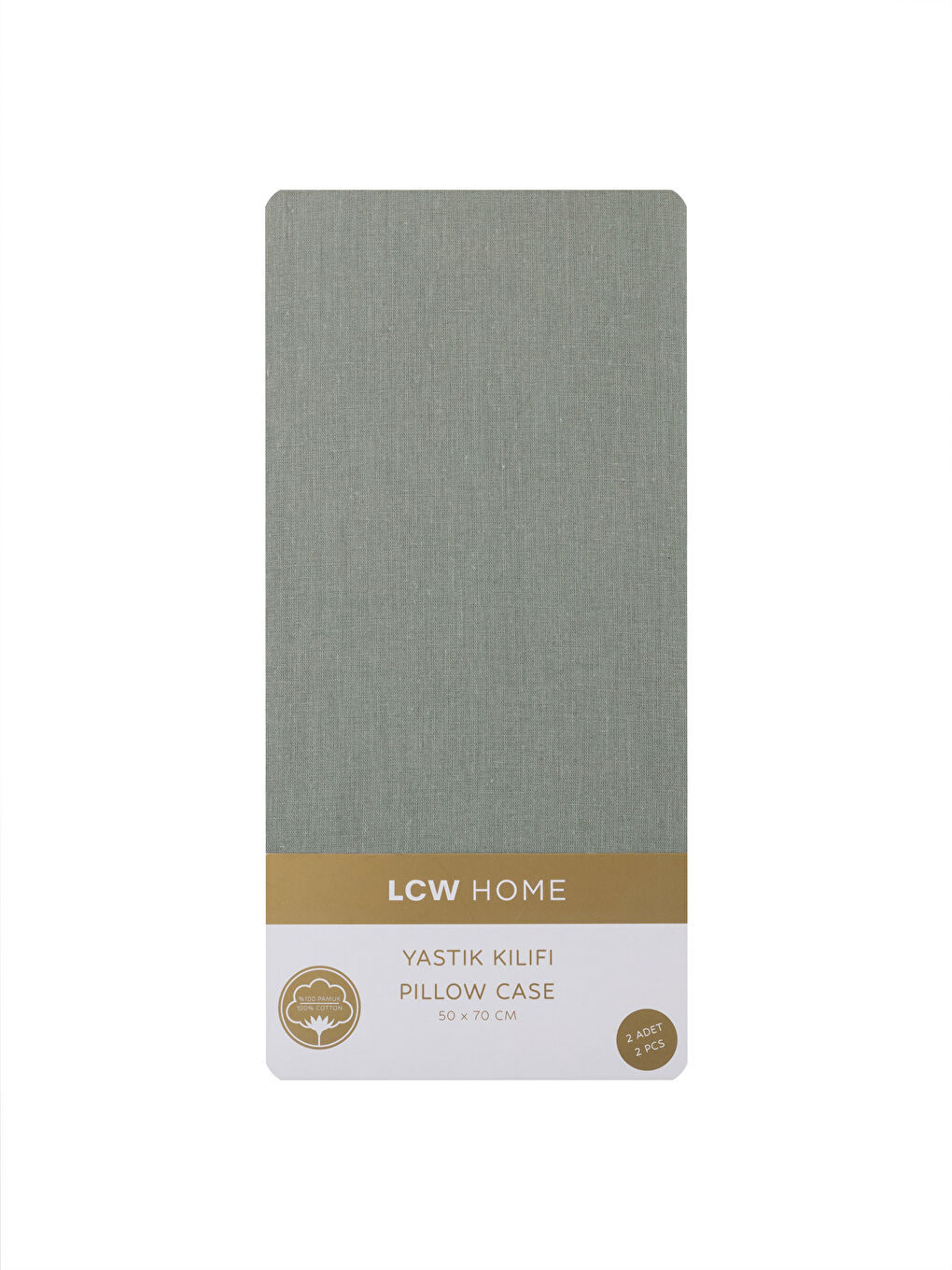 LCW HOME Dull Mınt Green Baskılı Yastık Kılıfı 2'li 50x70 Cm - 3