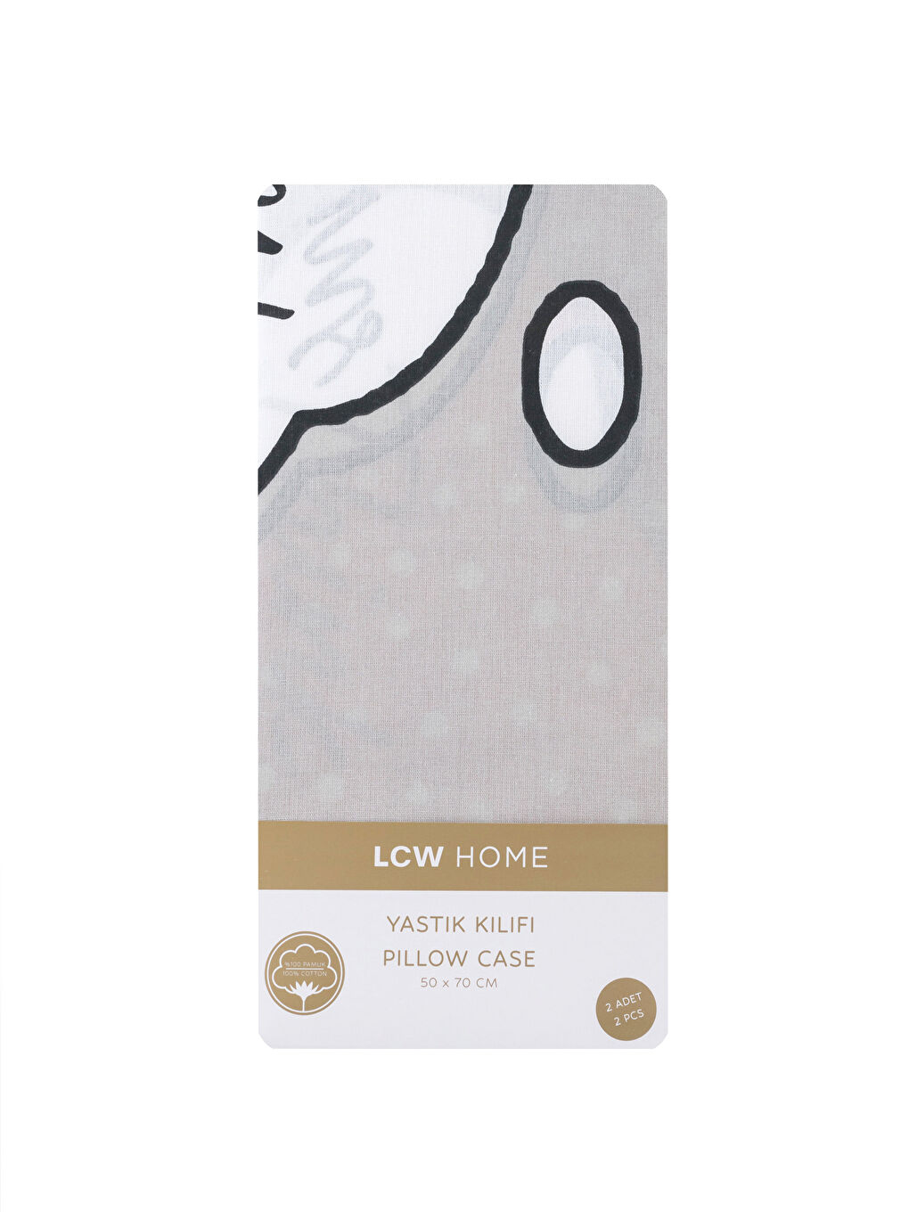 غطاء وسادة مطبوع 2 قطعة 50x70 سم-3
