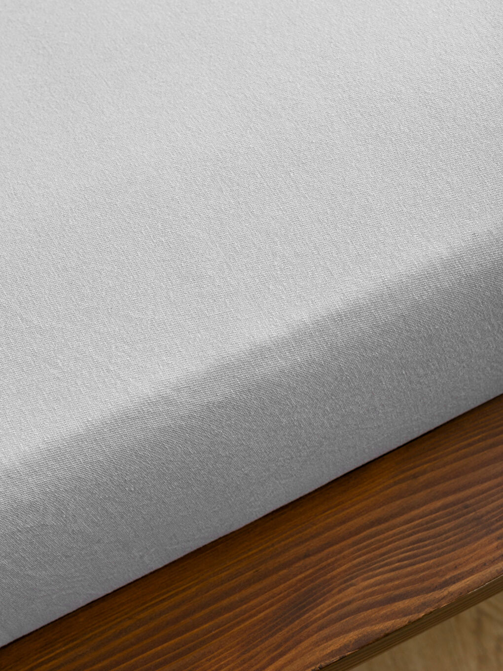 Plain Cotton Fitted Double Bed Sheet 160x200x30 cm-1