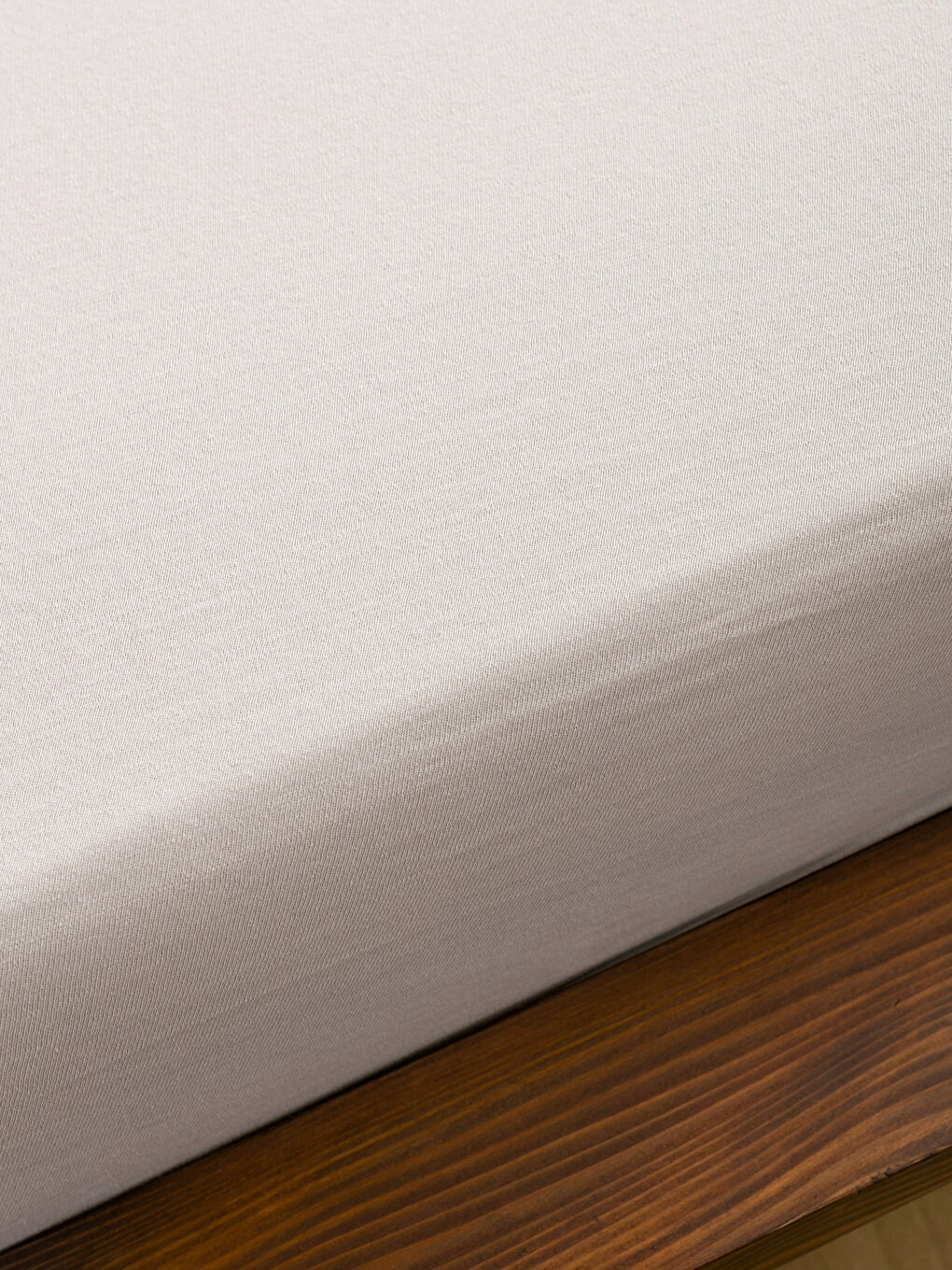 Schlichtes Baumwoll-Spannbettlaken Doppelbett 160x200x30 cm-1