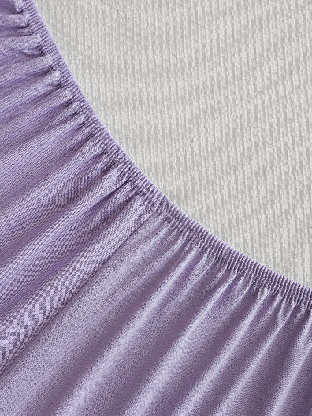 Drap Double Ajusté en Coton Uni 160x200x30 cm-3