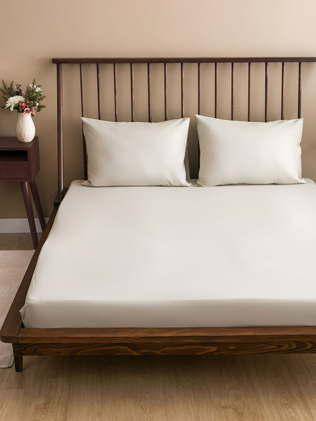 Cotton Elastic Double Sheet Set -S4CD68Z8-G7L