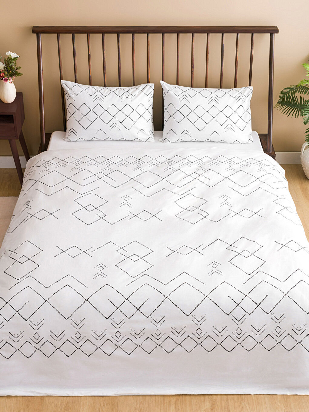 Parure de couette double imprimée-1