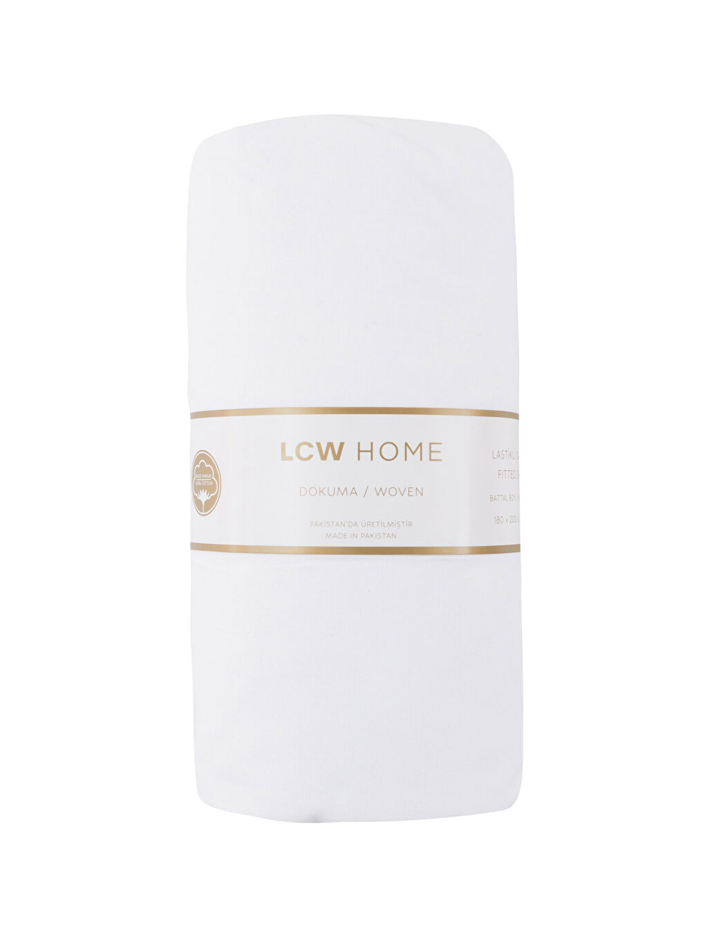 Beyaz Çift Kişilik Lastikli Battal Boy Çarşaf 180x200x30-4