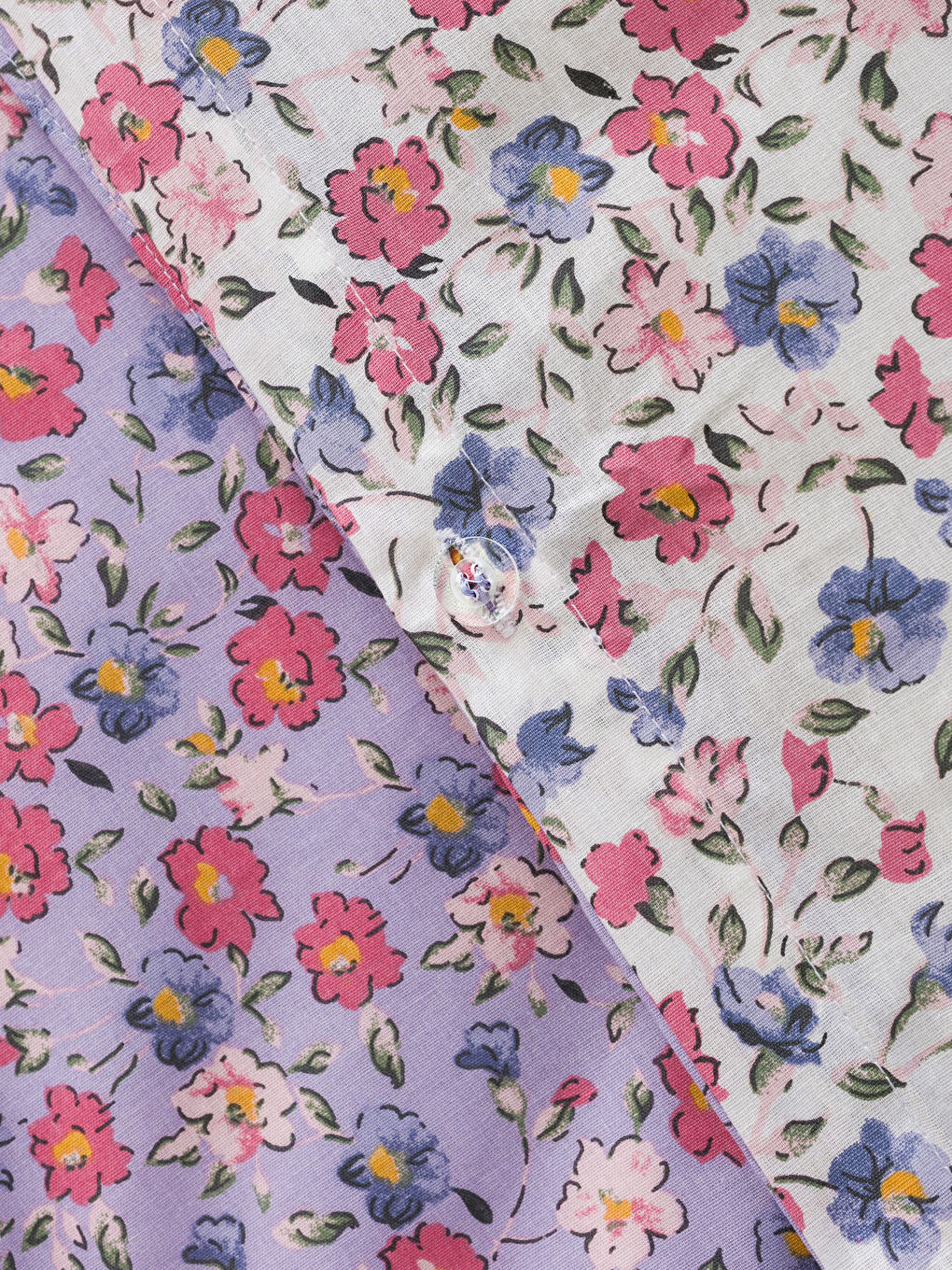 Karışık Çiçek Baskılı Tek Kişilik Nevresim Seti-5