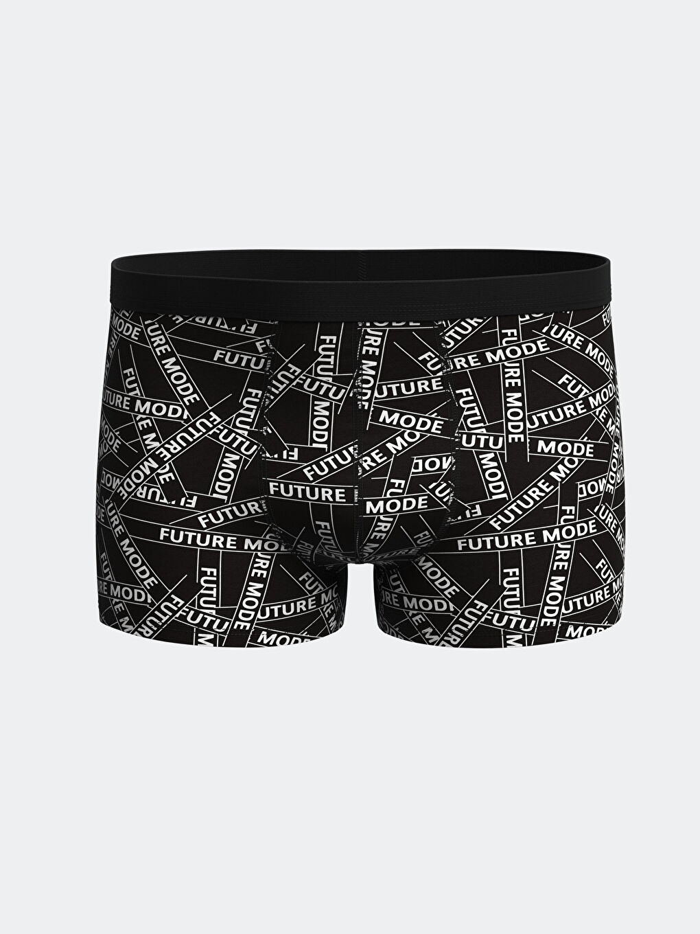 Siyah Standart Kalıp Pamuklu Esnek Erkek Boxer