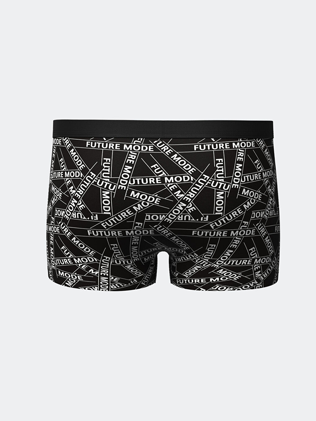 Siyah Standart Kalıp Pamuklu Esnek Erkek Boxer-1