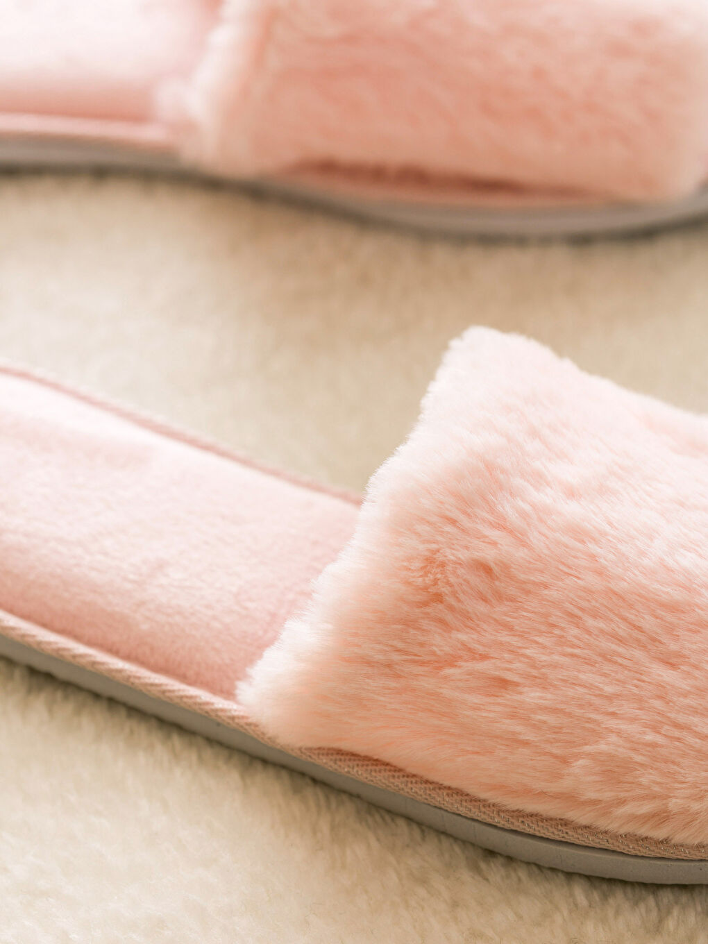 Plain Plush Women's Home Slippers -S4CN17Z8-Y6Q