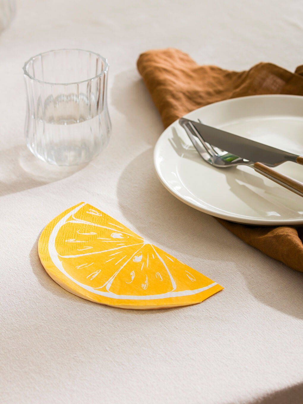 Karışık Limon Desenli Kağıt Peçete