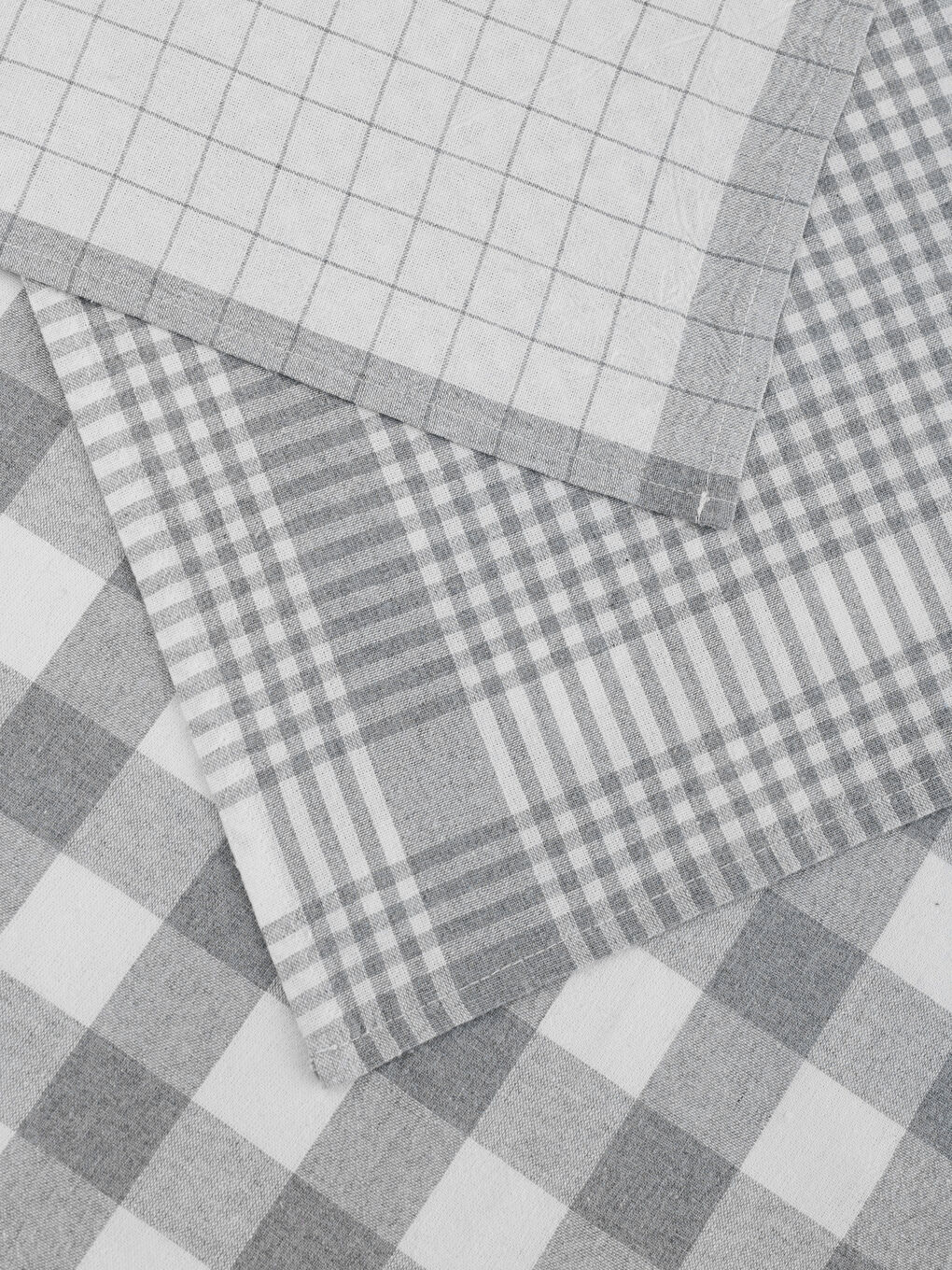 Gri Ekose Desenli Kurulama Bezi 3'lü-4