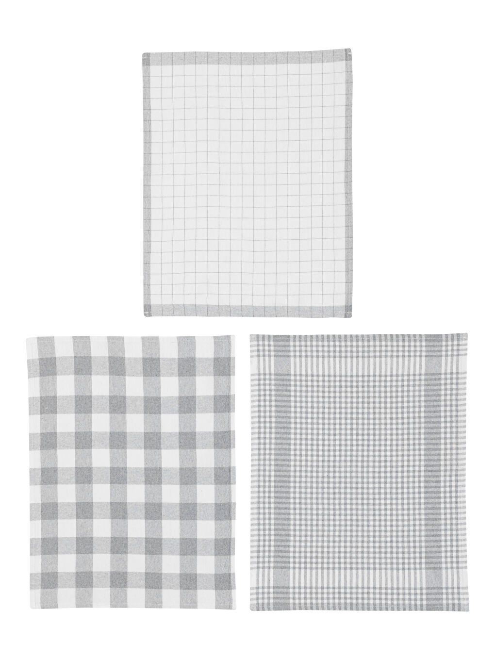 Gri Ekose Desenli Kurulama Bezi 3'lü-9