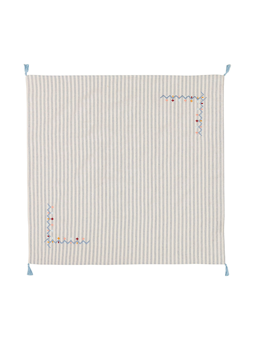 Karışık Püskül Detaylı Masa Örtüsü 90x90 cm-4