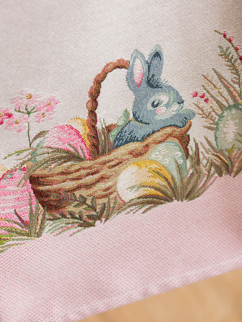 Karışık Tavşan Baskılı Runner 45x120 cm-2