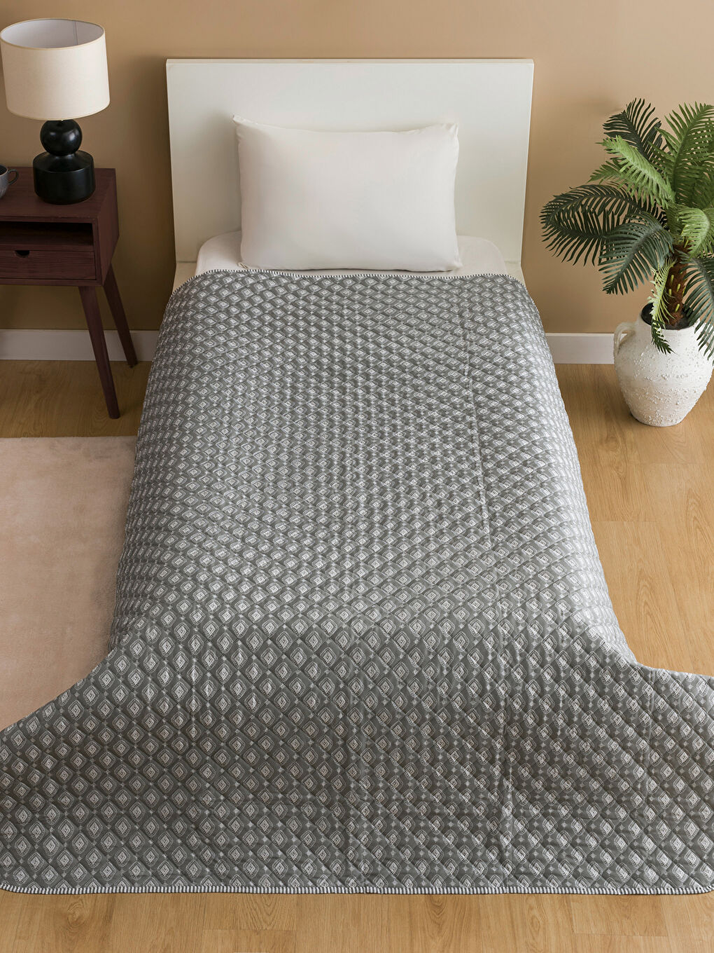 Patterned Single Bedspread 160x220 Cm -S4EL02Z8-LRW