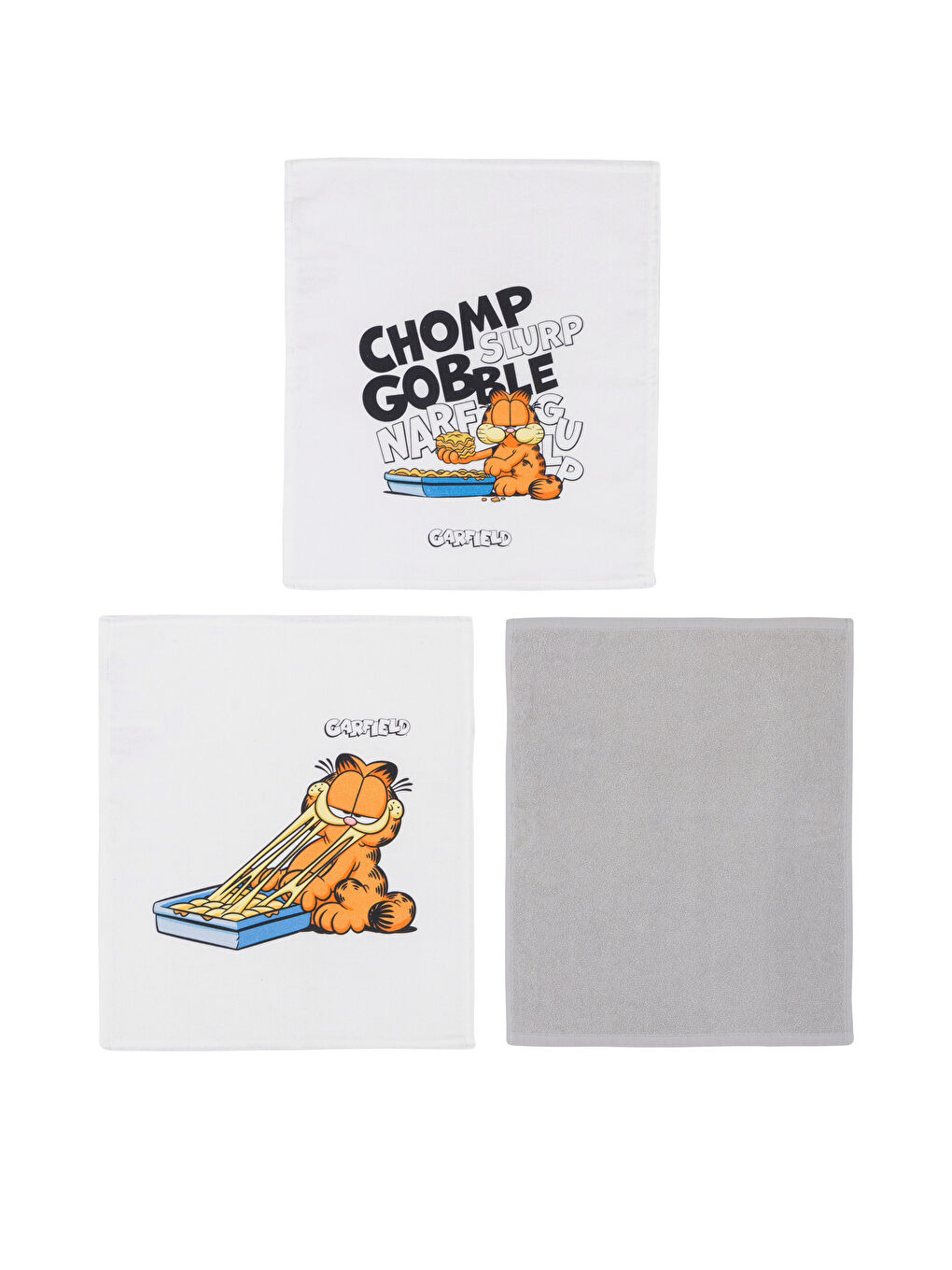 LCW HOME Karışık Baskılı Garfield Baskılı Kurulama Bezi 3'lü 40x50 Cm - 5