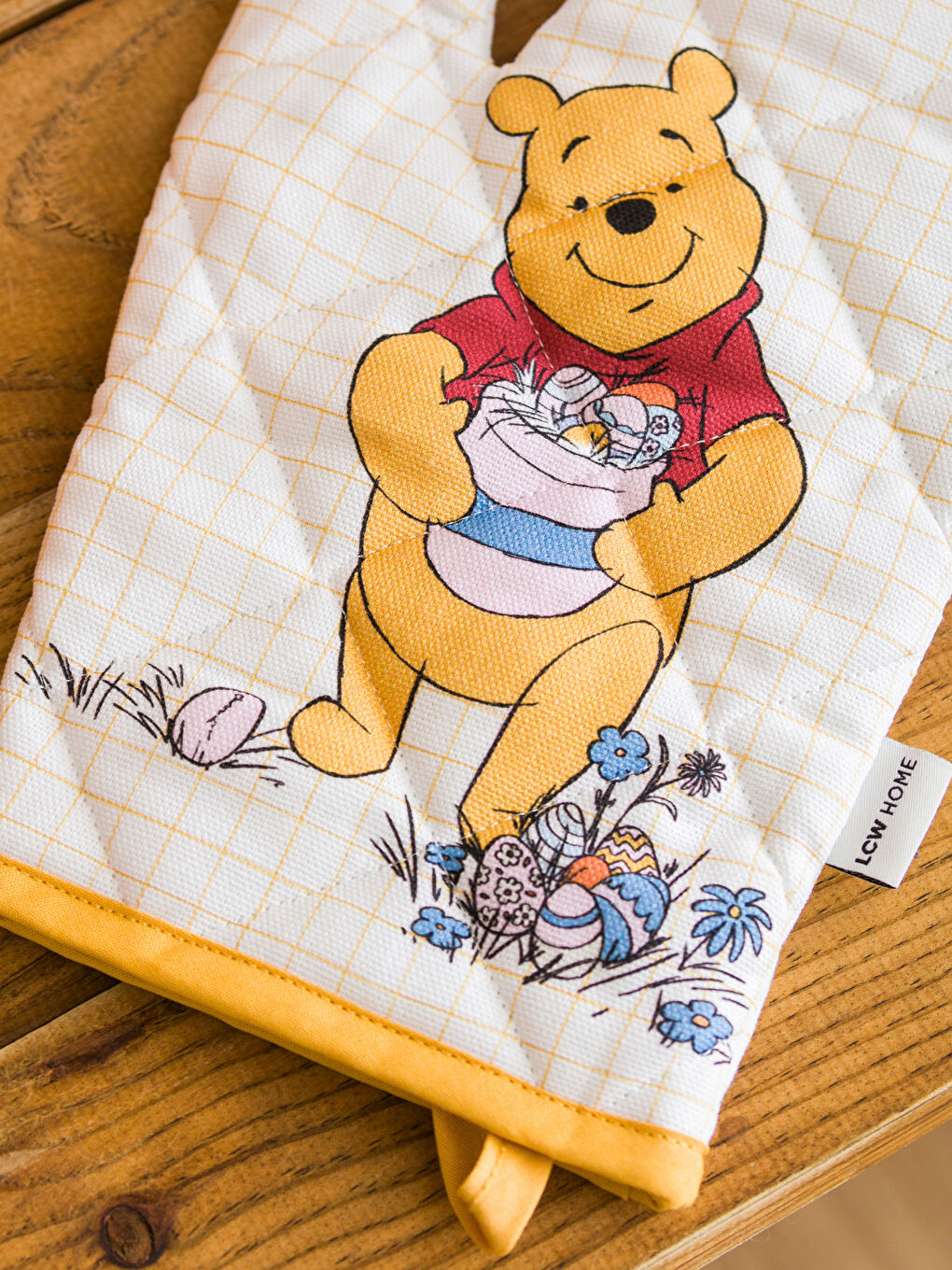 Karışık Winnie The Pooh Baskılı Fırın Eldiven Seti 2'li-3