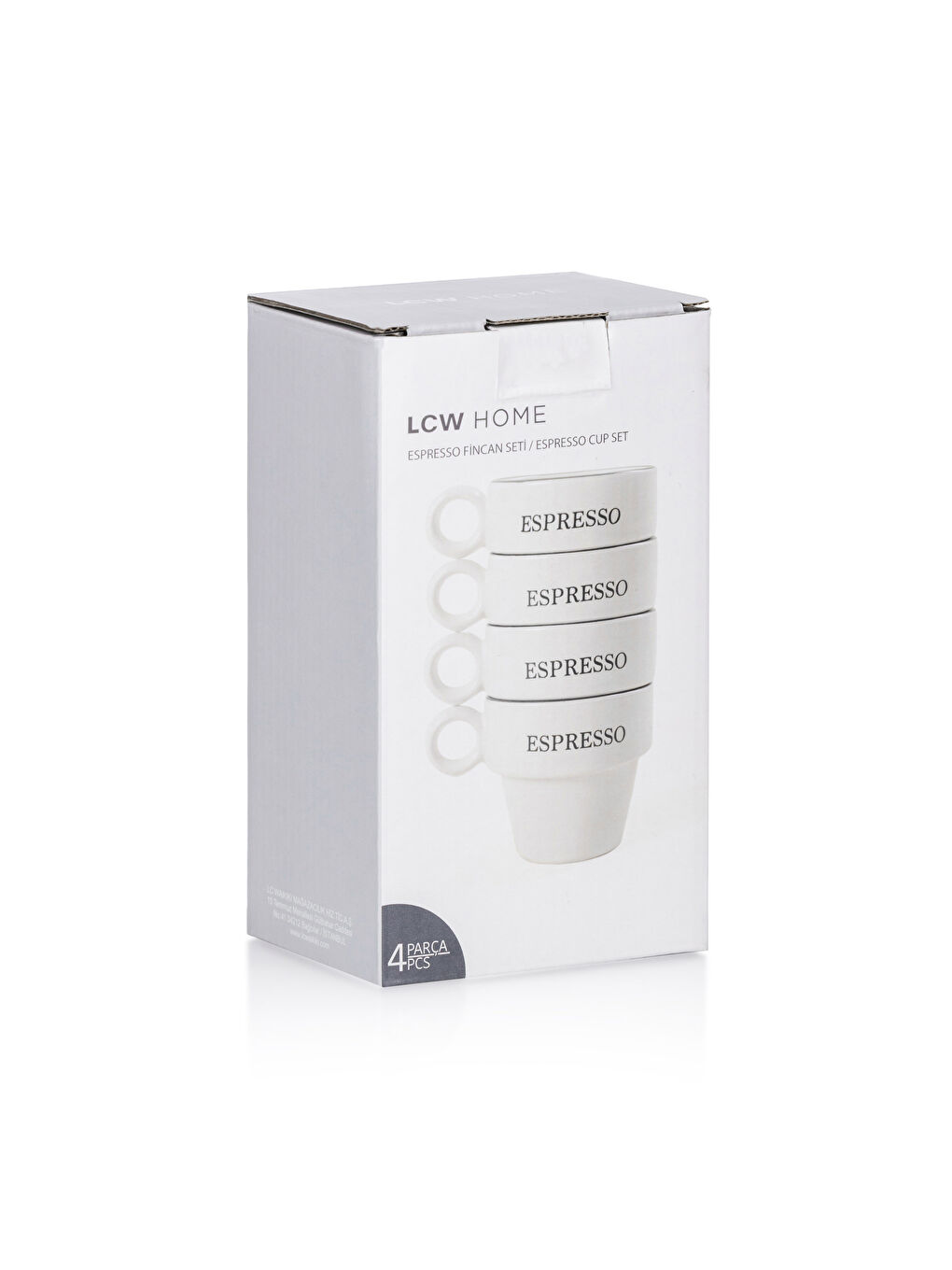 Siyah Seramik Espresso Bardağı 4'lü 95 ml-3