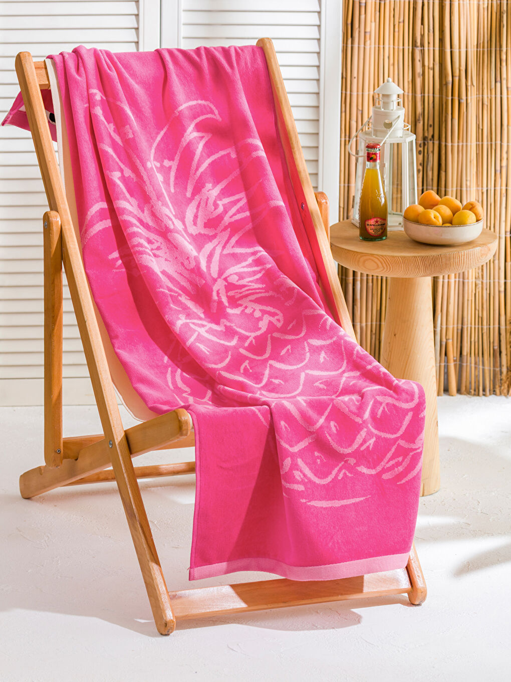 LCW ACCESSORIES Ananasgemustertes Strandtuch für Damen 70x145 cm -S4FY23Z8-GUD