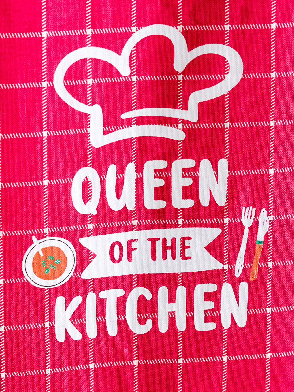 Kırmızı Baskılı Mutfak Önlüğü-2