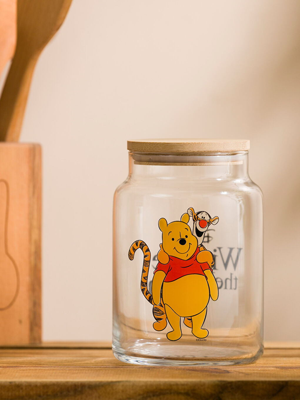 LCW HOME Winnie The Pooh Printed Glass Storage Container 635 ml -S4G373Z8-F9C