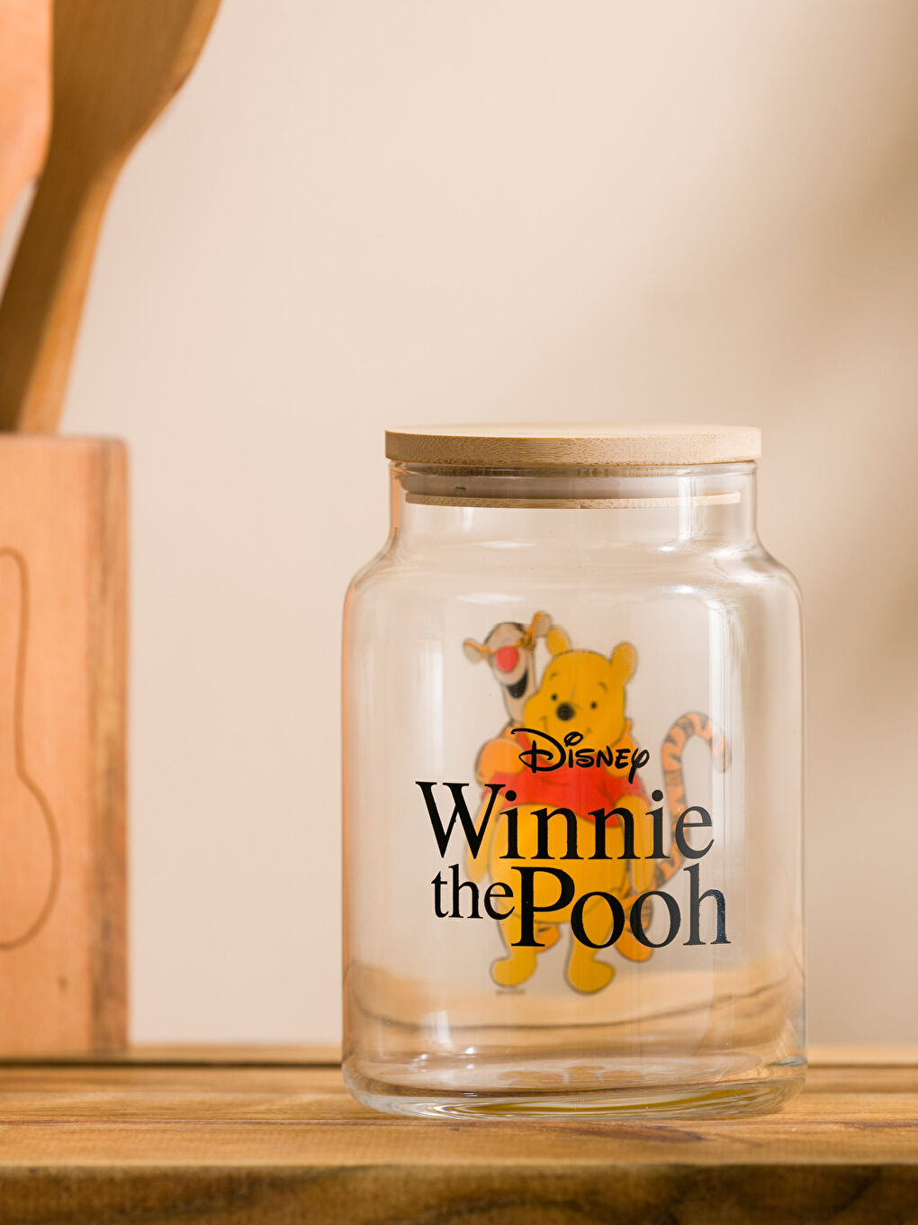 LCW HOME Winnie The Pooh Printed Glass Storage Container 635 ml -S4G373Z8-F9C