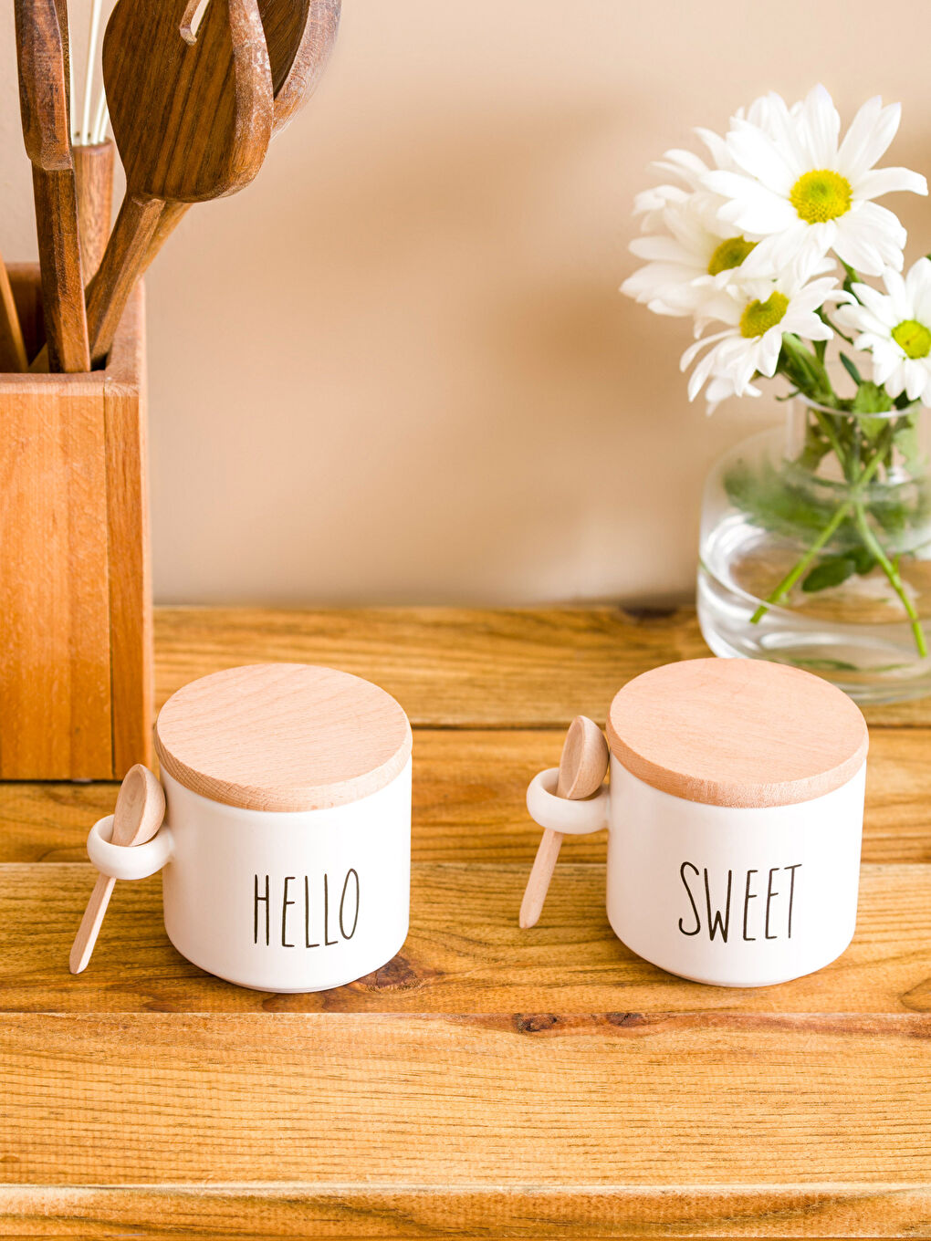 Karışık Baskılı Seramik Saklama Kabı Seti 2'li