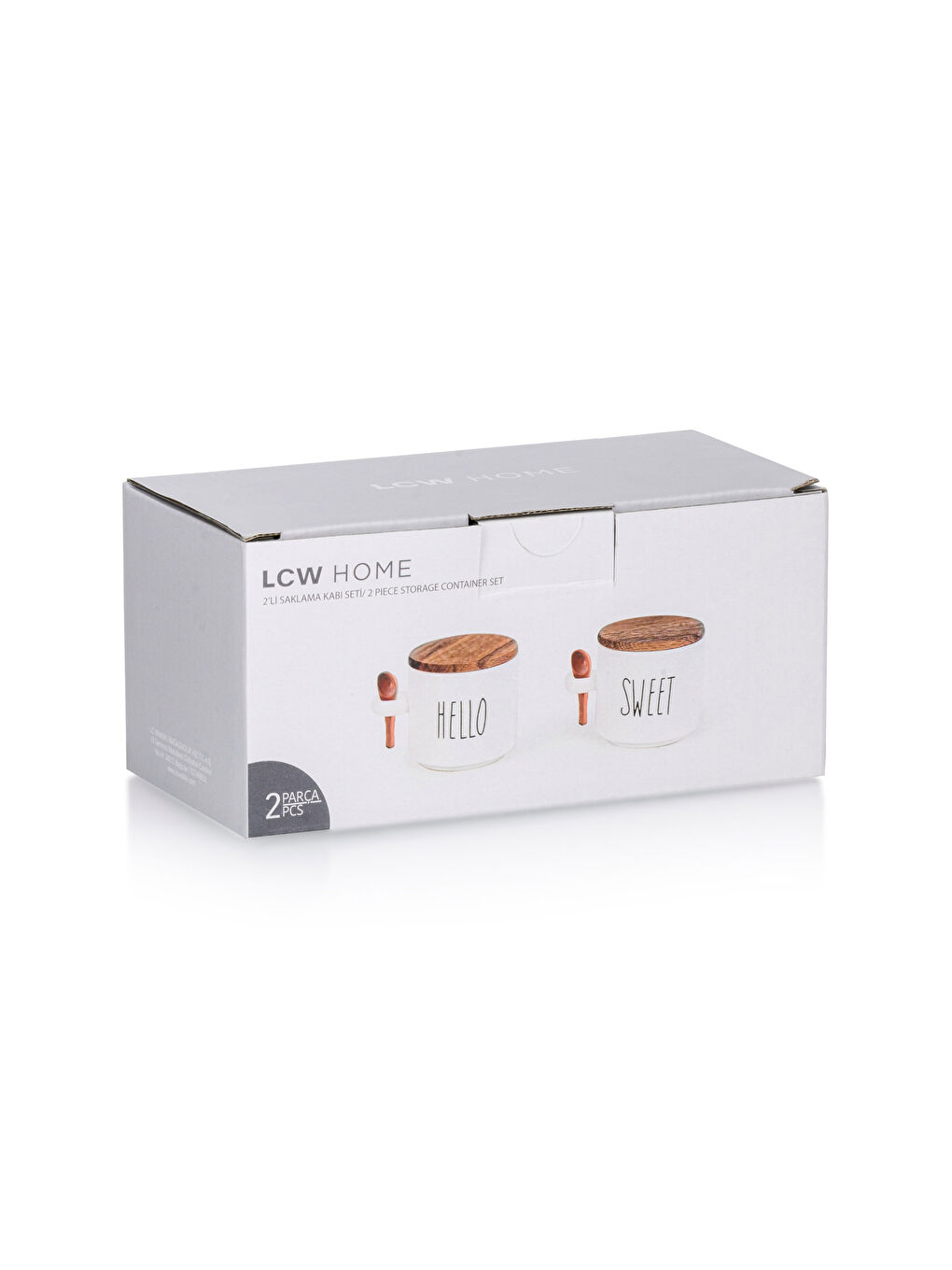 Karışık Baskılı Seramik Saklama Kabı Seti 2'li-3