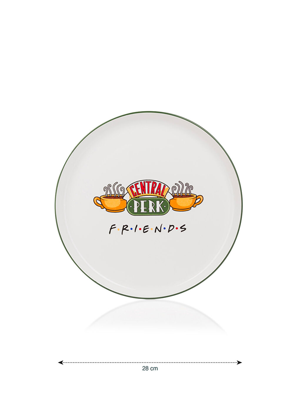 Karışık Friends Baskılı Seramik Pizza Tabağı 28 cm-3
