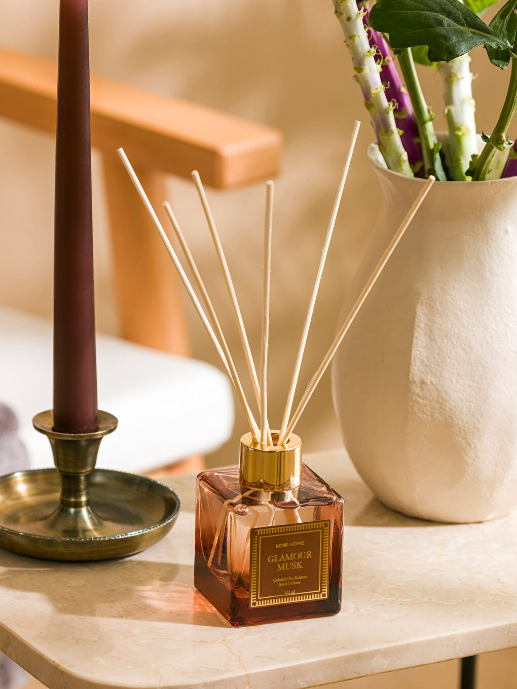 LCW HOME Kahverengi Beyaz Misk Çubuklu Oda Kokusu 100 ml