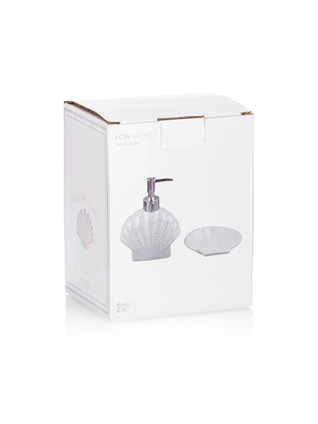 Ekru Seramik Sabunluk Seti-3