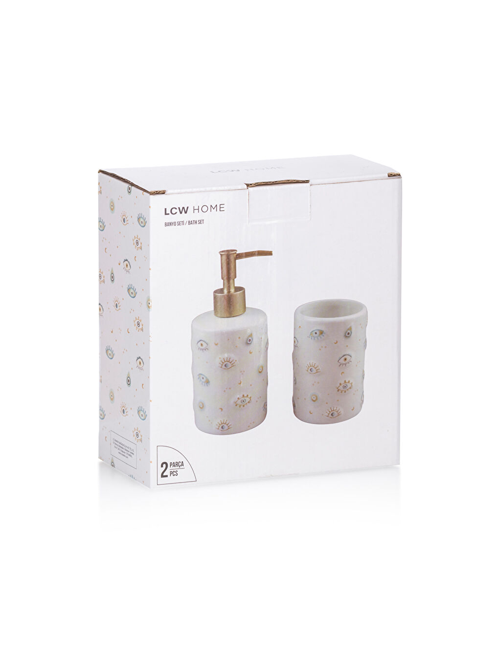 Ekru Seramik Banyo Seti 2'li-3