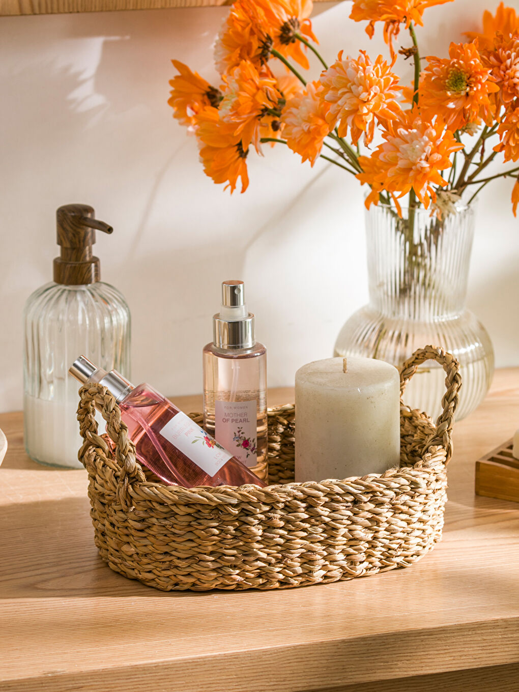 Decorative Wicker Basket 24x17 cm