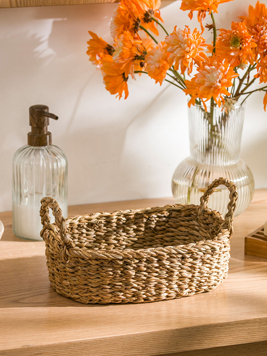 Decorative Wicker Basket 24x17 cm-1