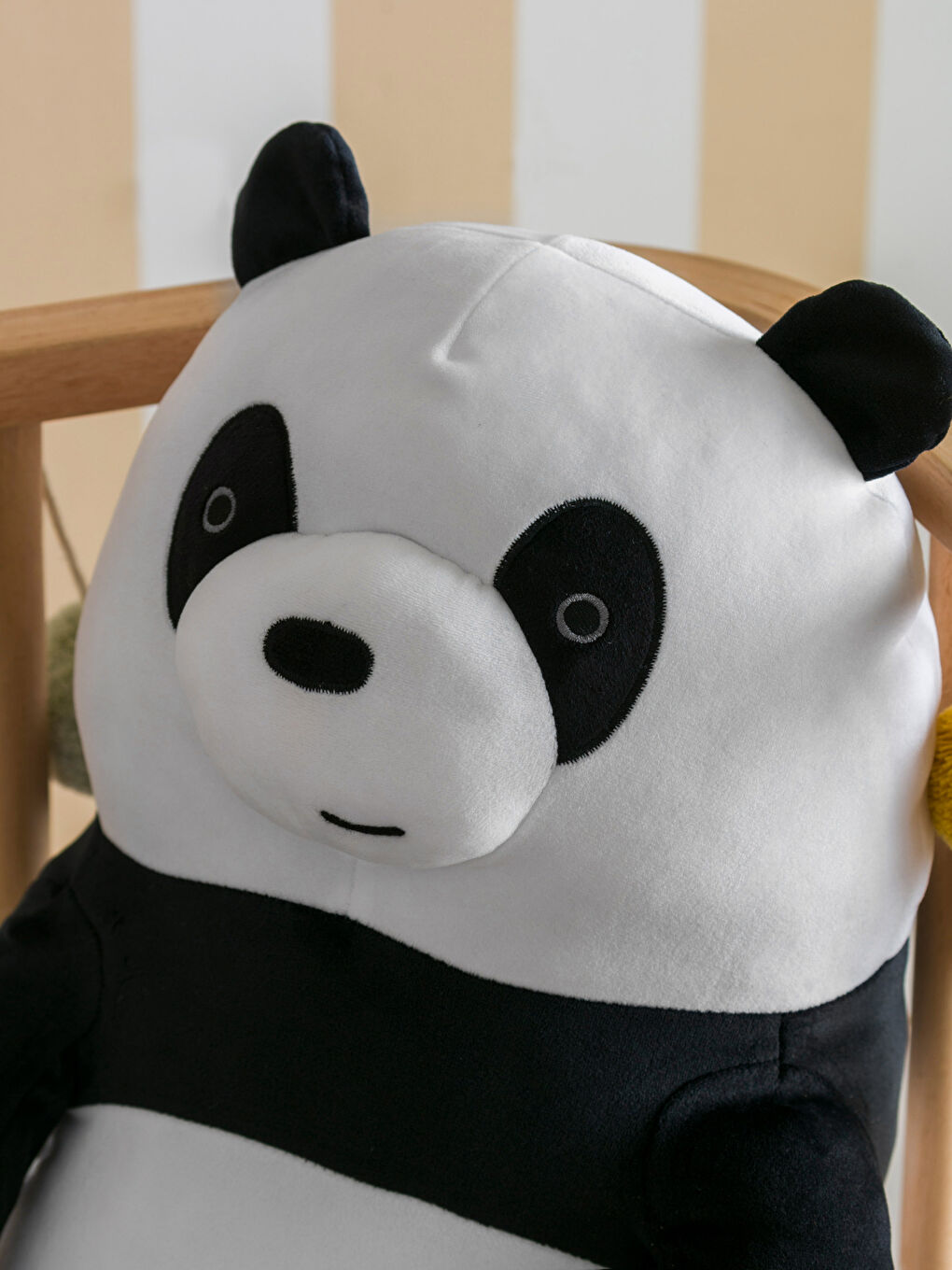 Embroidered Detailed Stuffed Plush Baby Panda Cushion 53 cm -S4GH78Z1-LQJ