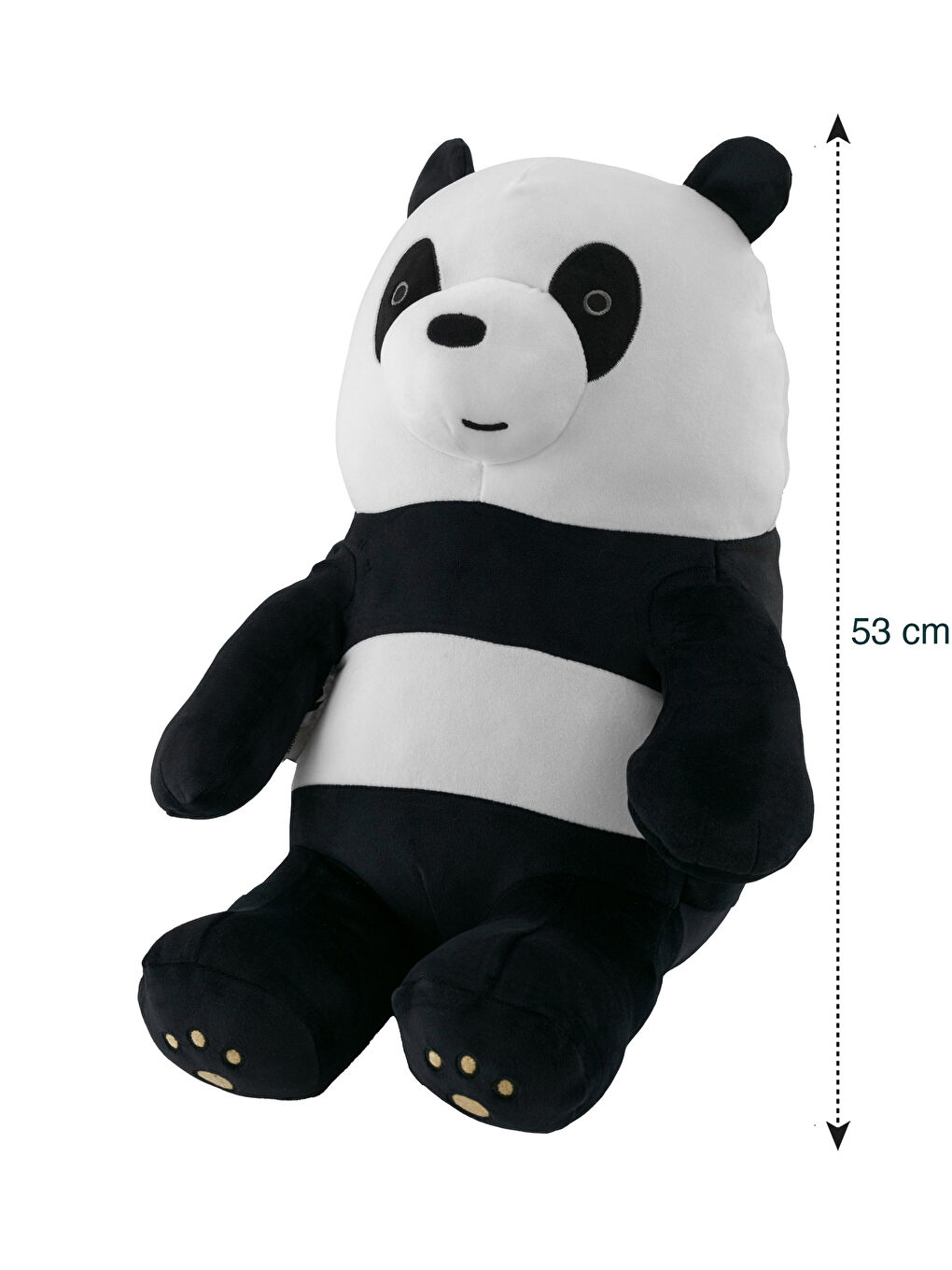 Embroidered Detailed Stuffed Plush Baby Panda Cushion 53 cm -S4GH78Z1-LQJ