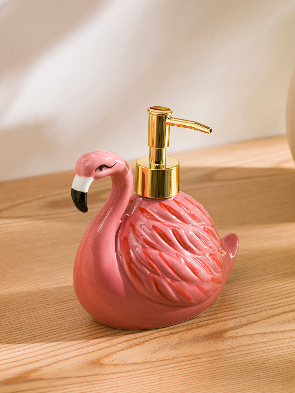 Lcw Home Distributeur de savon liquide figurine flamant rose -S4GI17Z8-LT4