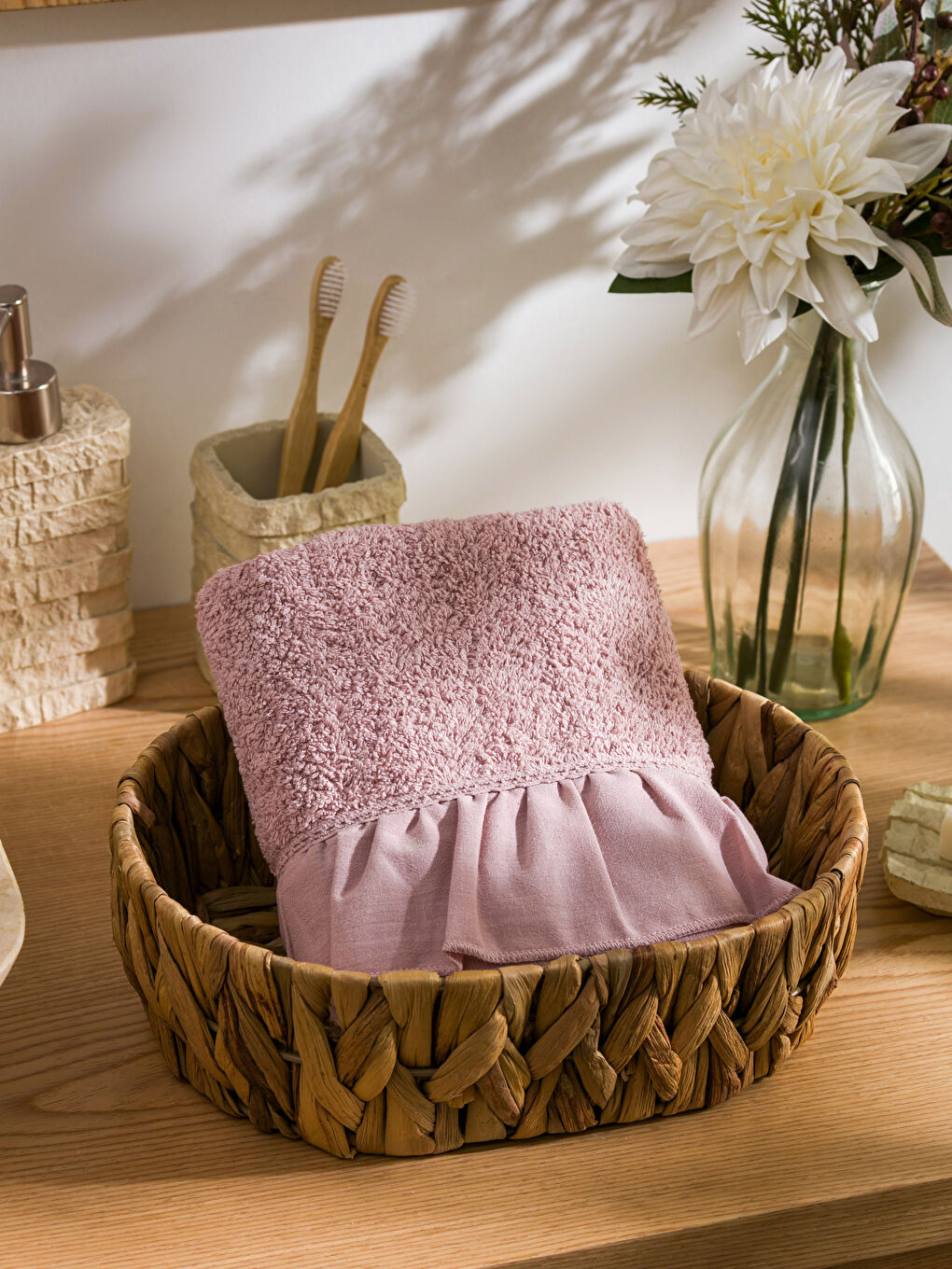 Frill Detailed Face Towel 50x80 Cm -S4GI94Z8-VGC