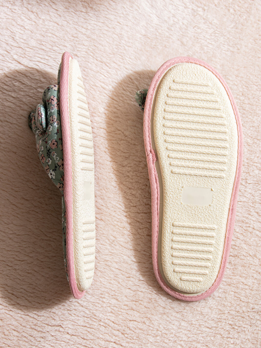 Karışık Fiyonk Detaylı Kadın Ev Terliği-3