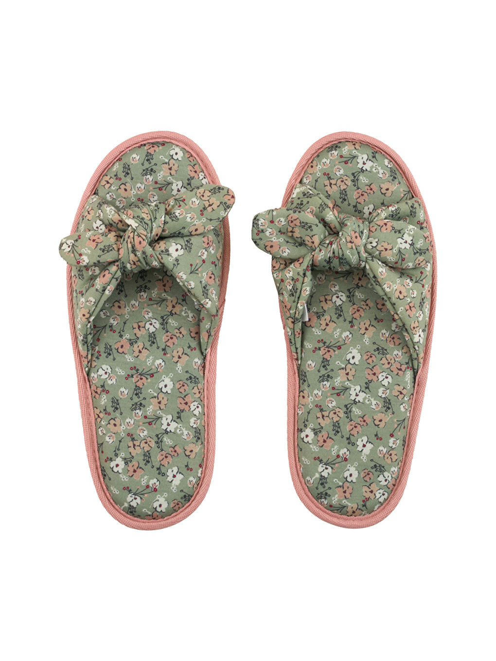 Karışık Fiyonk Detaylı Kadın Ev Terliği-5