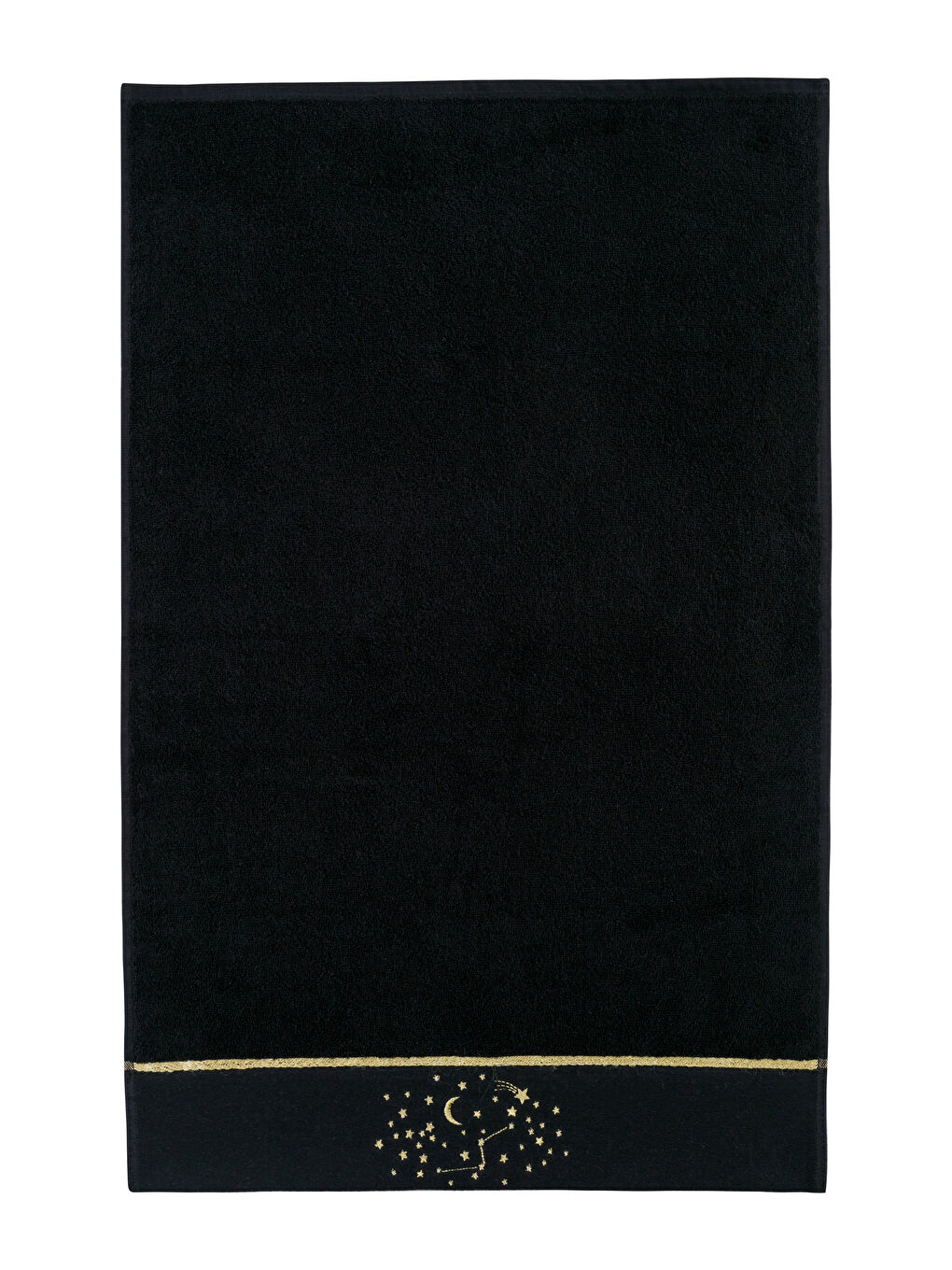 Siyah Gökyüzü Nakışlı Yüz Havlusu 50x80 cm-4